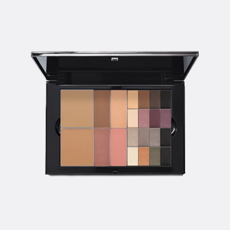 Open Mary Kay Pro Palette with eye and cheek products inside
